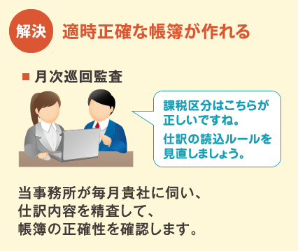 適時正確な帳簿を作成可能